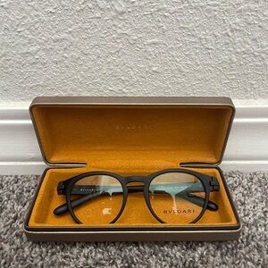 Authentic Bvlgari Black Sunglasses w/Case